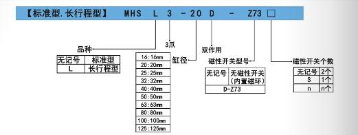 MHS3手指氣缸訂購(gòu)碼 MHS3手指氣缸訂購(gòu)碼